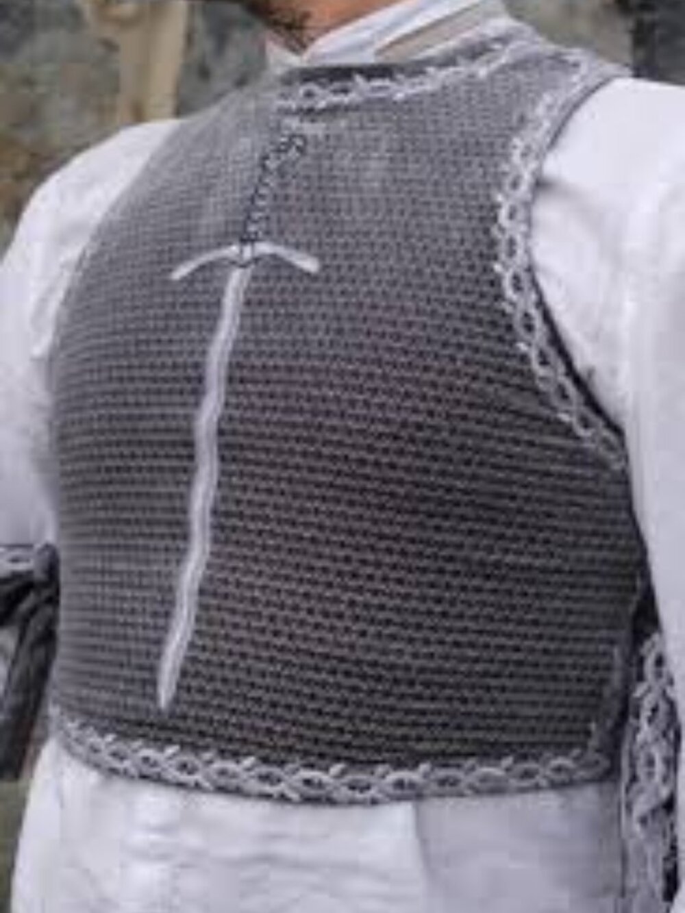 Folkloress Stormy Gray Chestplate Knights and Swords L
